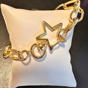 L&C Gold Plated Star Bracelet